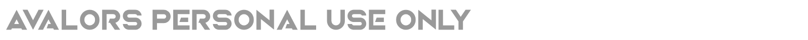 Avalors font preview